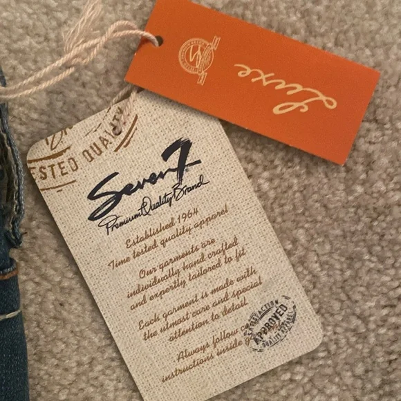 Seven 7 luxe cropped NWT jeans size 20 - Picture 4 of 11